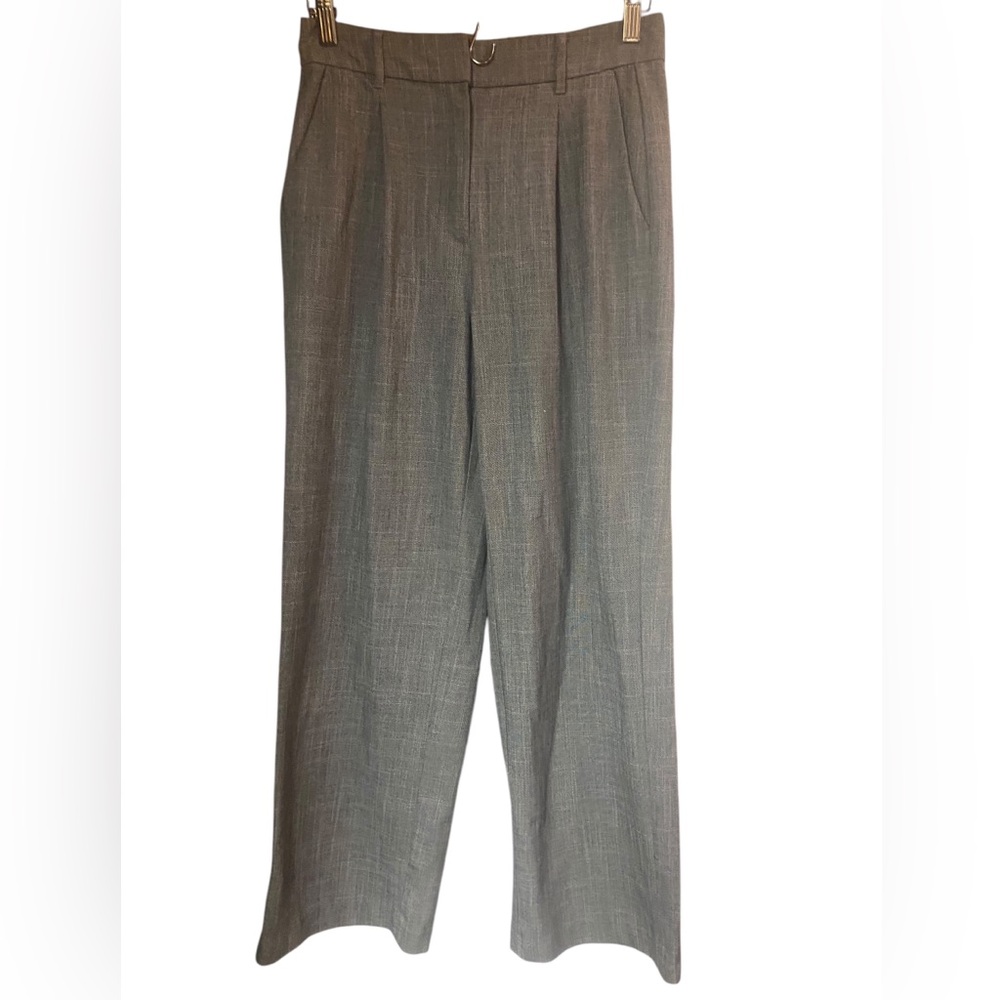 Old Navy Gray Wide-Leg Dress Pants